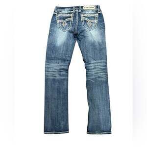Rock Revival Jazlyn Easy Straight Women’s Size 27 x 32 Blue Jeans